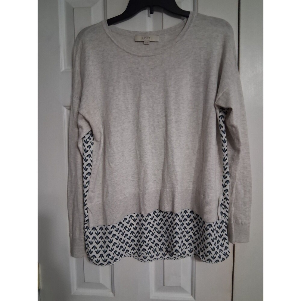 Women's LOFT Long Sleeve Layered Look Sweater Size M
